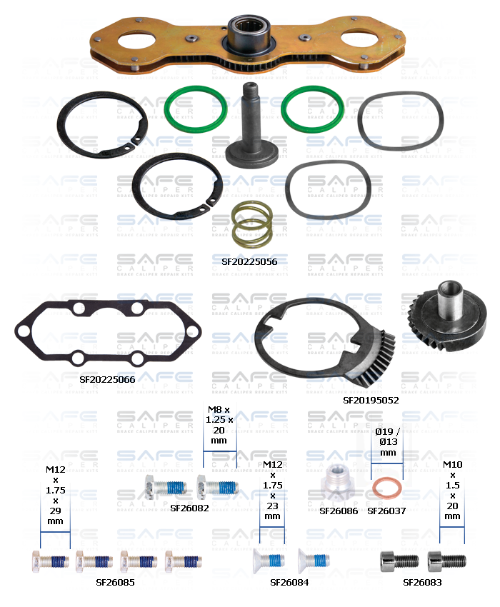 Caliper Adjusting Mechanism Gear Kit (Right)