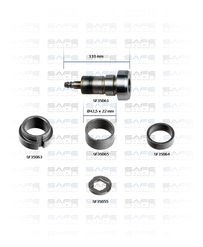Caliper Adjusting Sleeve Repair Kit