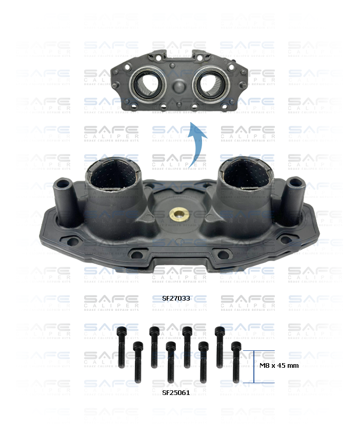 Caliper Aluminium Cover & Bushes Kit