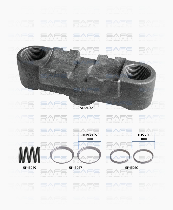 Caliper Bridge Assembly Repair Kit