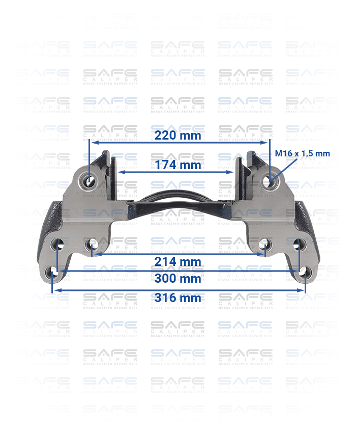 Caliper Carrier (17,5 Inch / MB Atego / Right-Left)