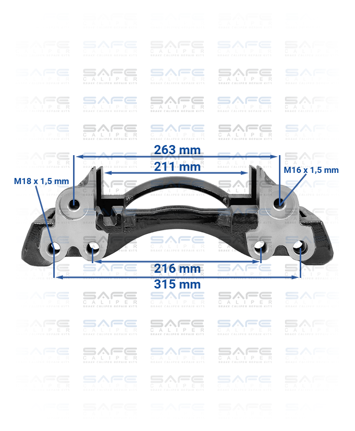 Caliper Carrier (19,5 Inch / Left)