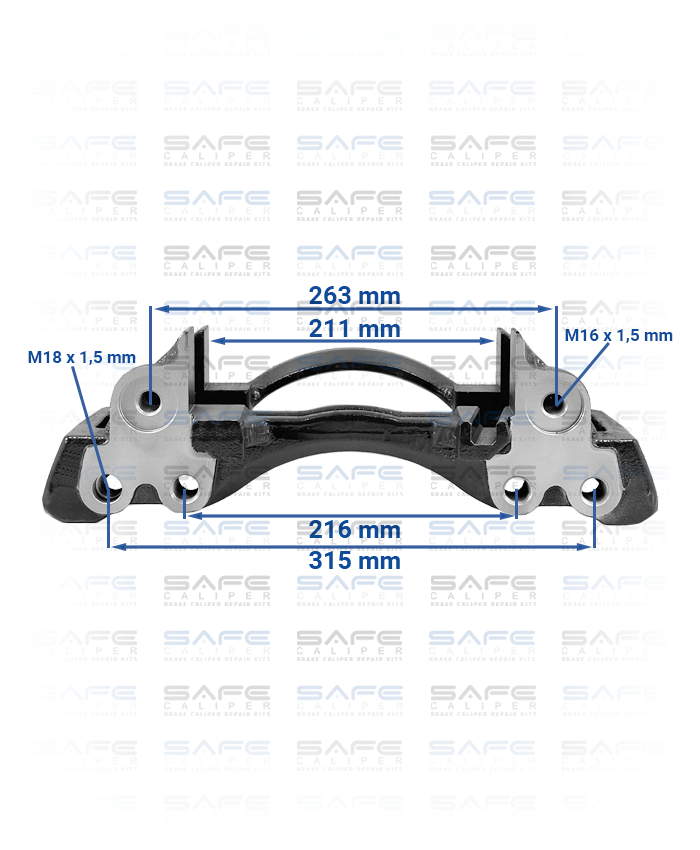 Caliper Carrier (19,5 Inch / Right)