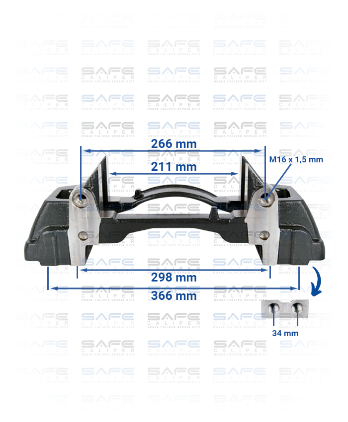 Caliper Carrier (22,5 Inch / B.V Axle)