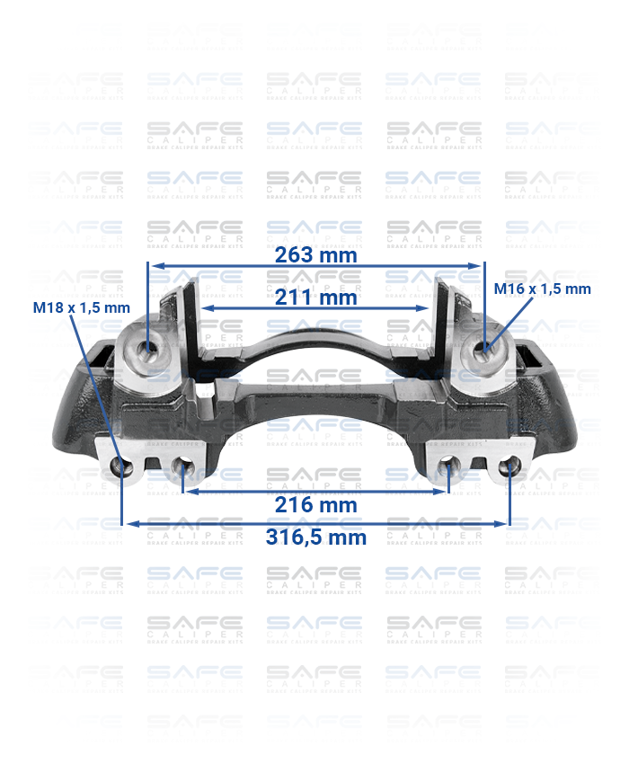 Caliper Carrier (PAN 22,5 / Left)