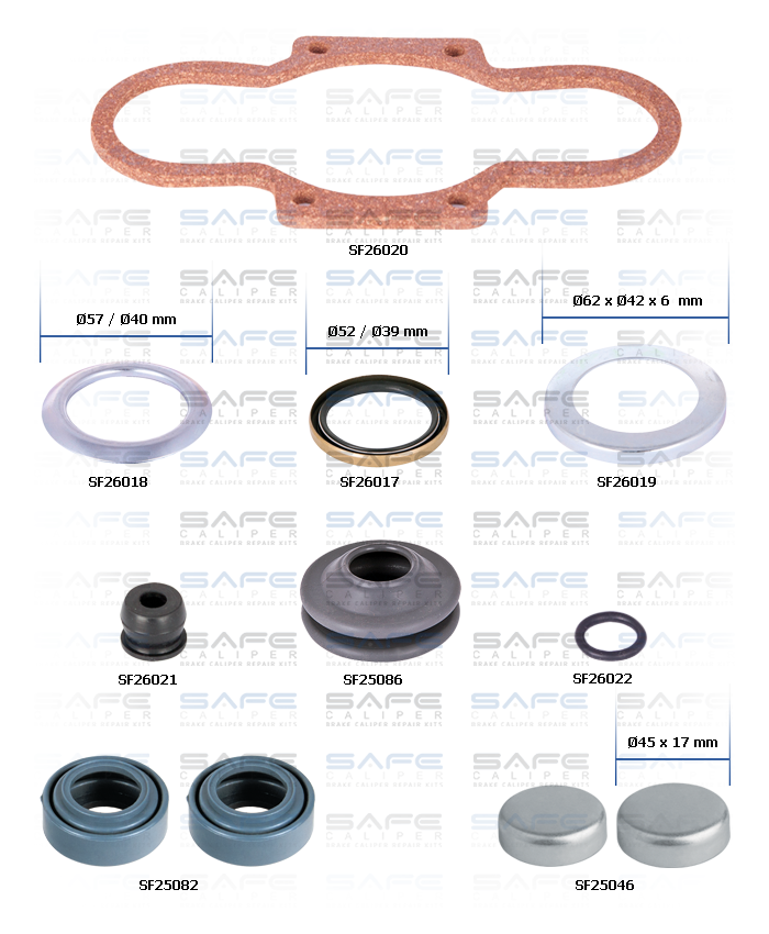 Caliper Dust Excluder & Seal Kit