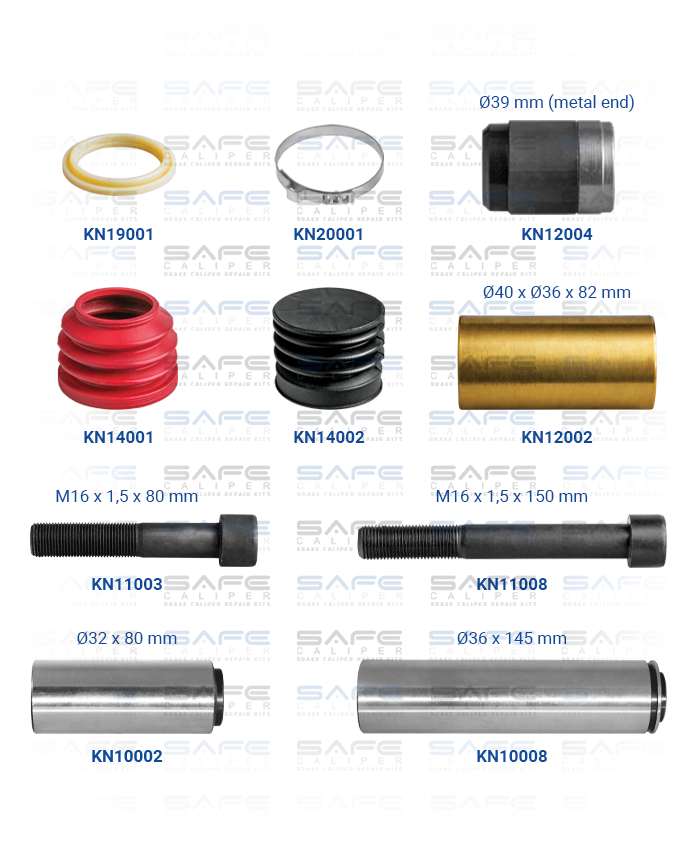 Caliper Guides & Seals Repair Kit