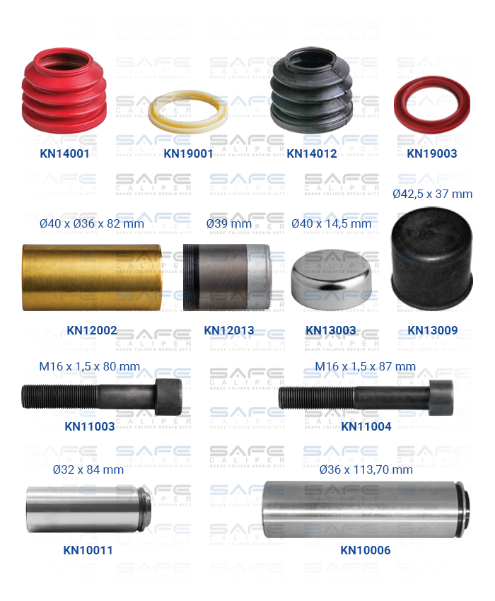 Caliper Guides & Seals Repair Kit