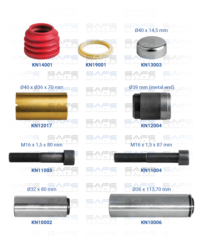 Caliper Guides & Seals Repair Kit