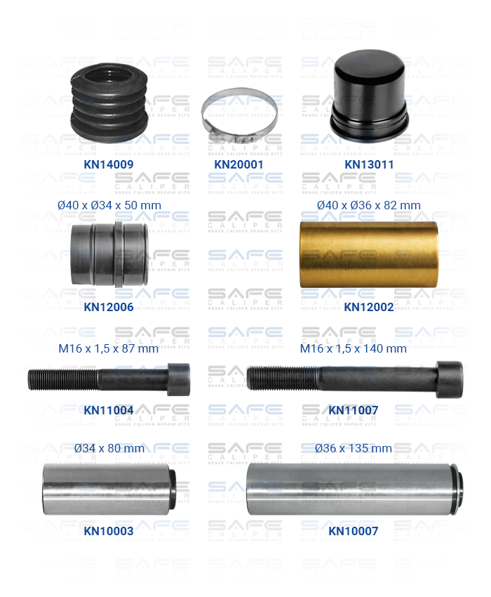 Caliper Guides & Seals Repair Kit