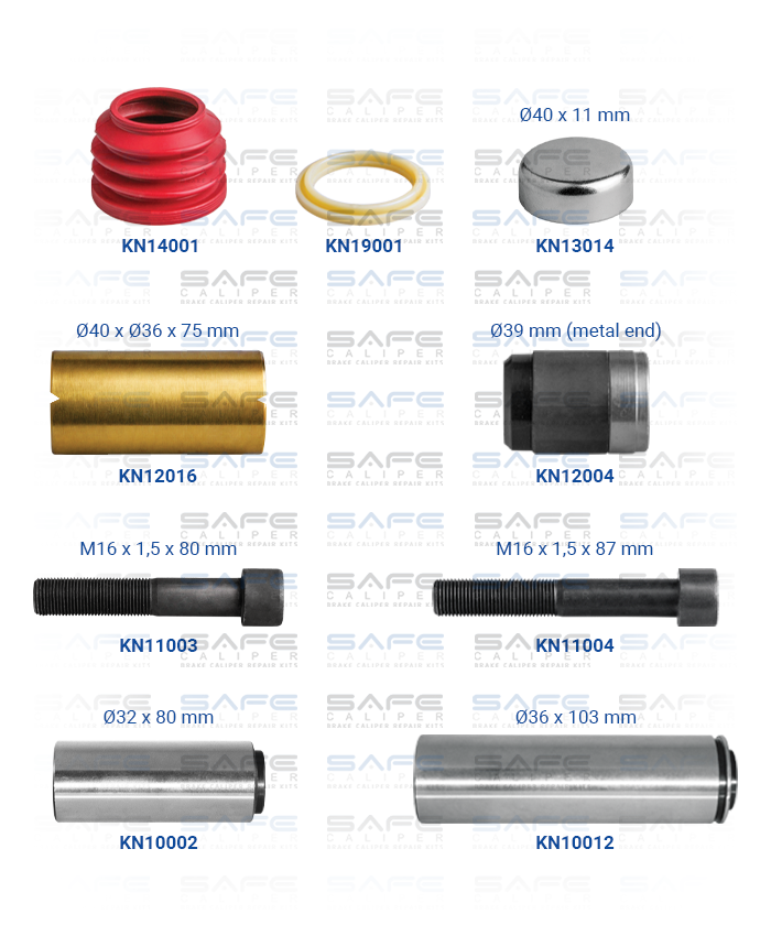 Caliper Guides & Seals Repair Kit