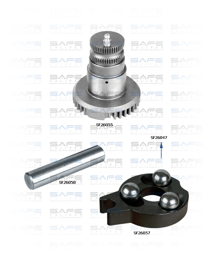 Caliper Operating Shaft Repair Kit (Right)