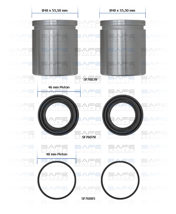 Caliper Piston & Seal Kit