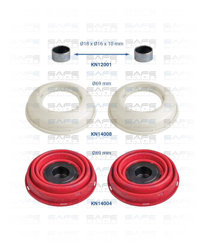 Caliper Piston Tappet & Seals Repair Kit