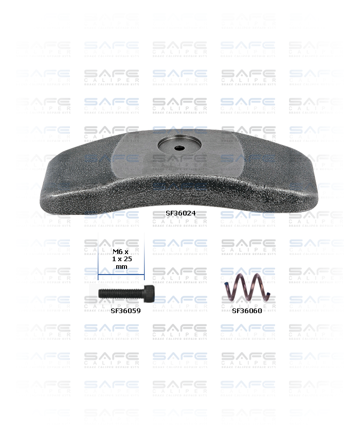 Caliper Push Plate Repair Kit