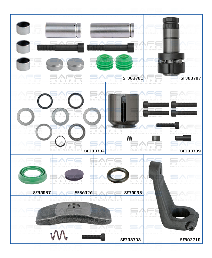 Caliper Repair Set (1300 V-G / Left)