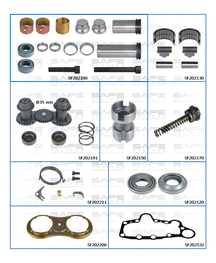 Caliper Repair Set (Man 463-464 / New Model / Left)