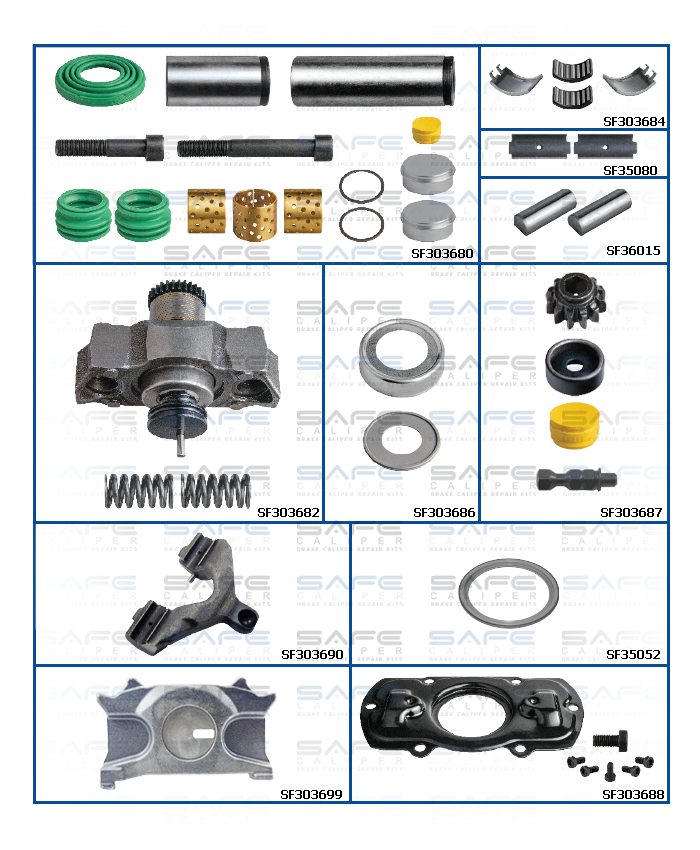 Caliper Repair Set (Man TGX / Left)