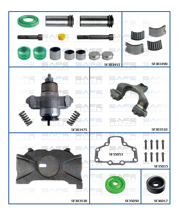 Caliper Repair Set (MB Arocs / Front / Right)