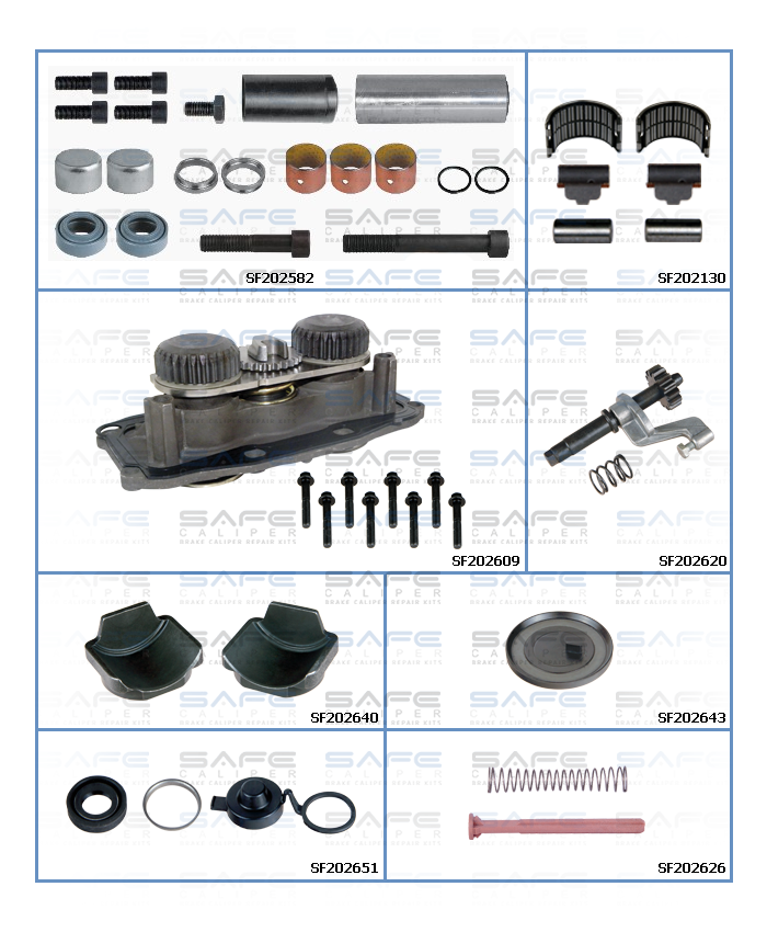 Caliper Repair Set (RVI 420 - Man TGA / New Model / Left)