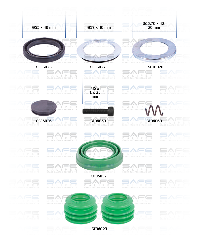 Caliper Seals Repair Kit