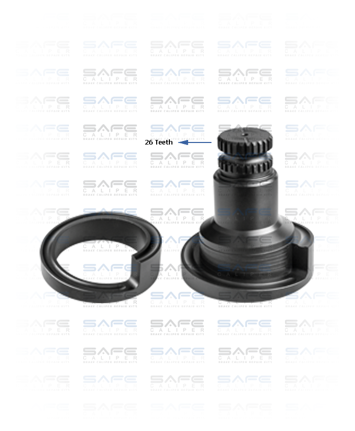 Caliper Shaft Assembly (26 Teeth / Short / Right)