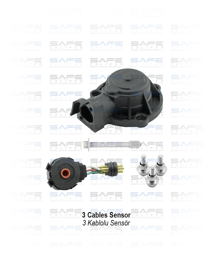 Caliper Plastic Sensor Cover Kit (3 Cables Sensor)