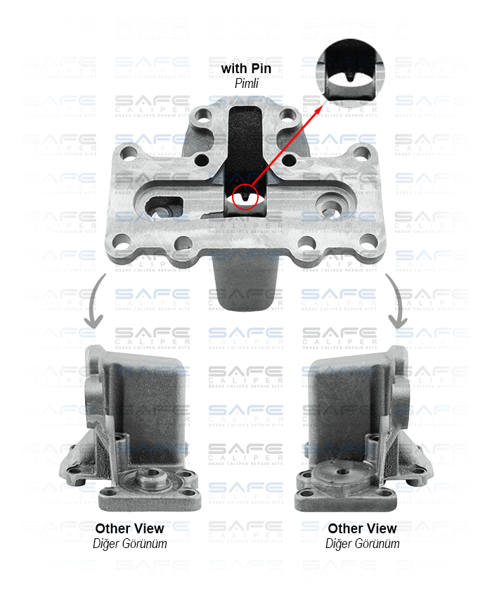 Caliper Intermediate Cover (with Pin)