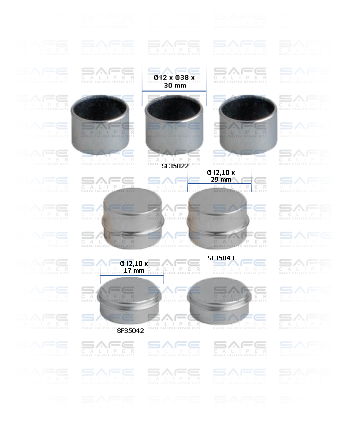 Caliper Bushes & Caps Kit