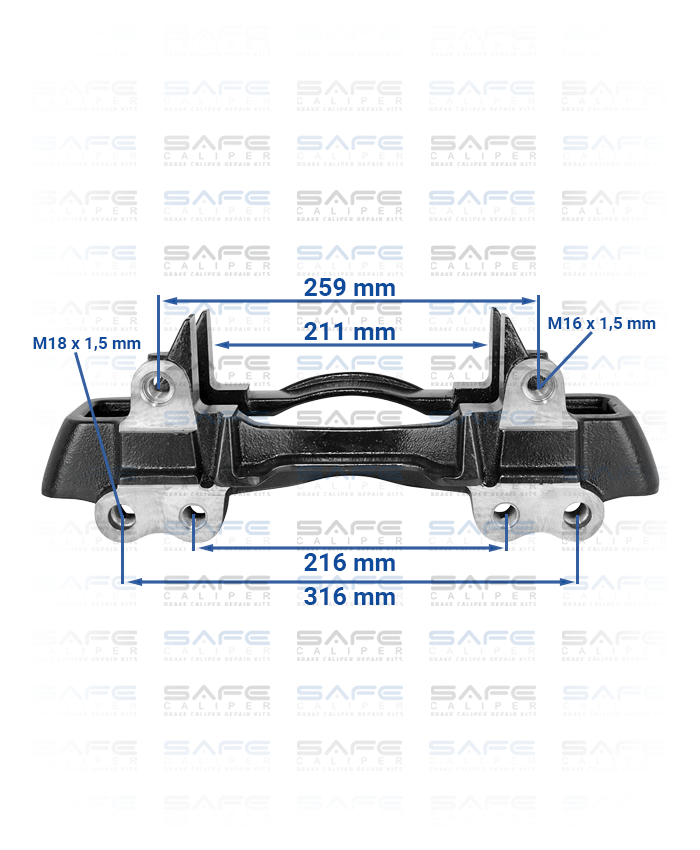 Caliper Carrier (22,5 Inch / MODUL T Trailer Axle)