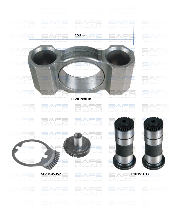 Caliper Gear & Bridge Assembly Kit  (Left)