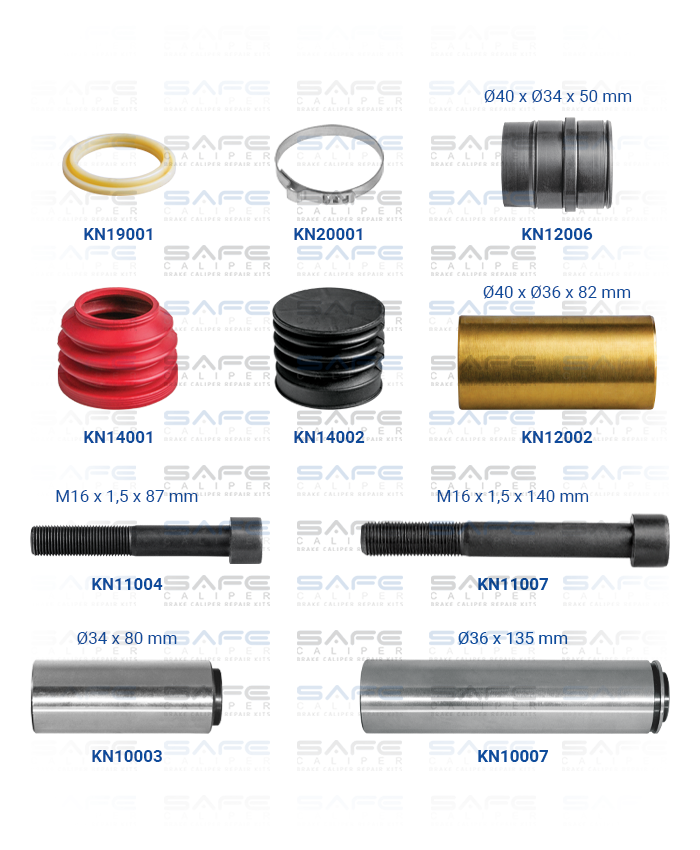 Caliper Guides & Seals Repair Kit