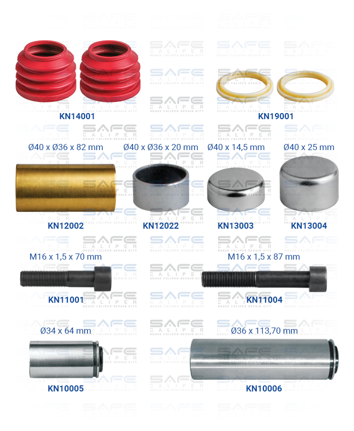 Caliper Guides & Seals Repair Kit