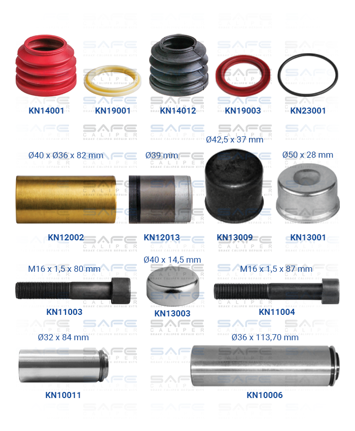 Caliper Guides & Seals Repair Kit