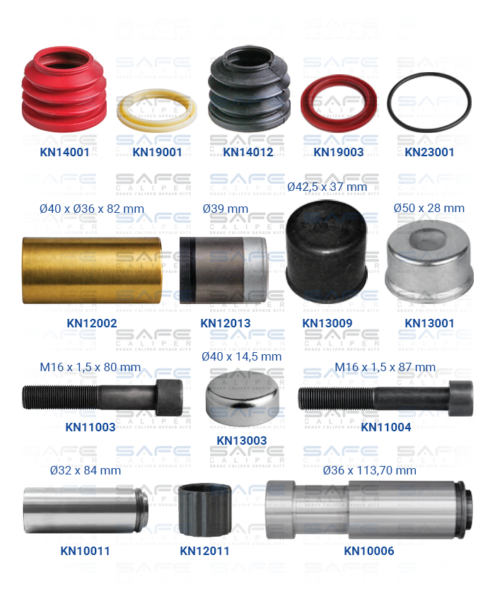 Caliper Guides & Seals Repair Kit