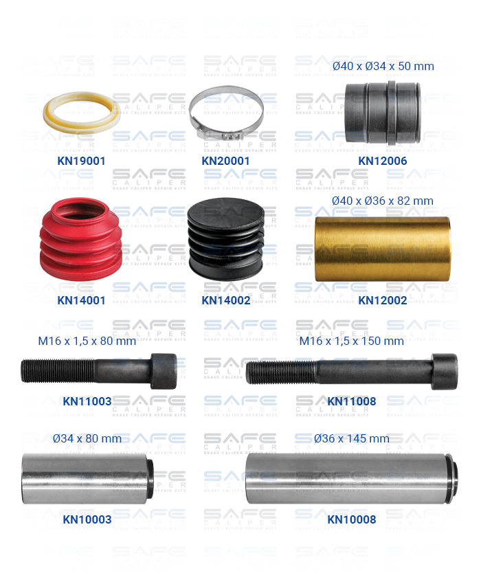 Caliper Guides & Seals Repair Kit