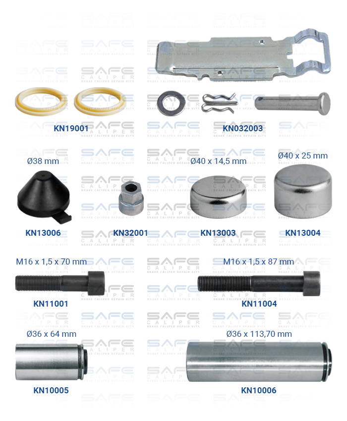 Caliper Guides & Seals Repair Kit