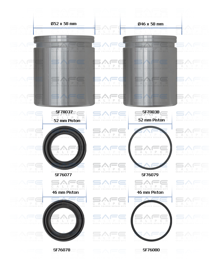 Caliper Piston & Seal Kit