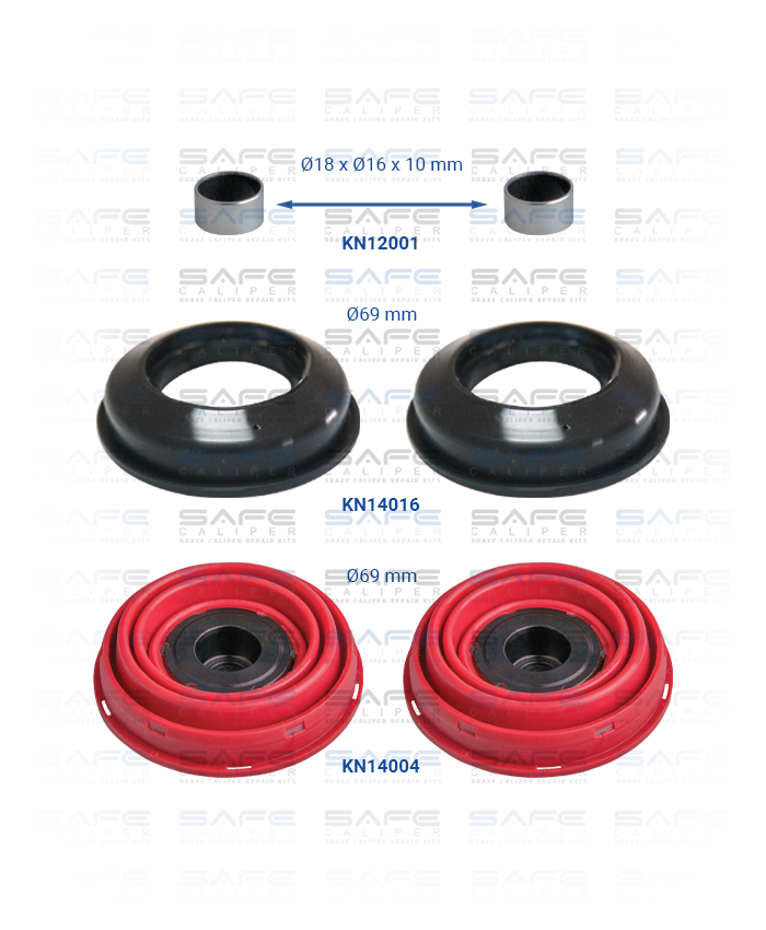 Caliper Piston Tappet & Seals Repair Kit