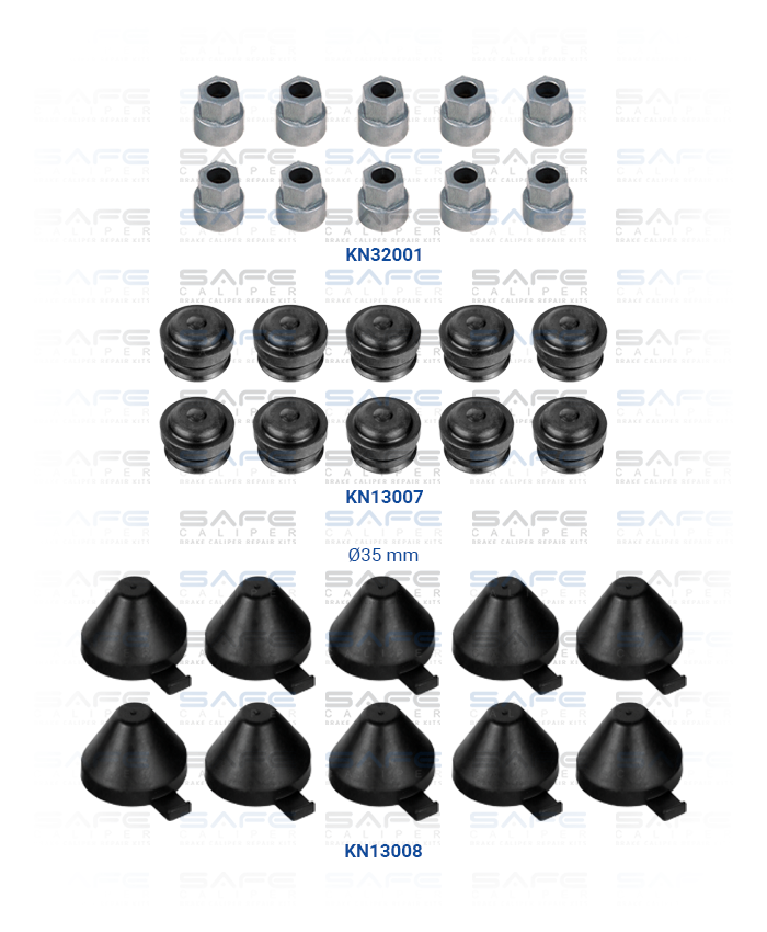 Caliper Plastic Cover Cap Kit