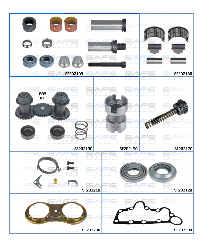 Caliper Repair Set (Man 463-464 / New Model / Right)
