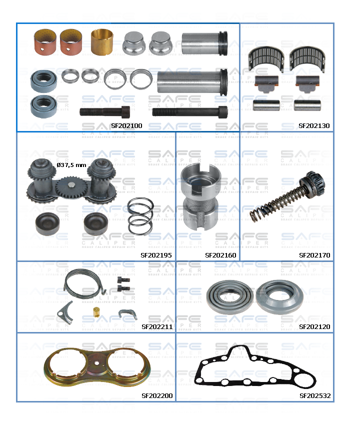 Caliper Repair Set (Man 463-464 / Old Model / Left)
