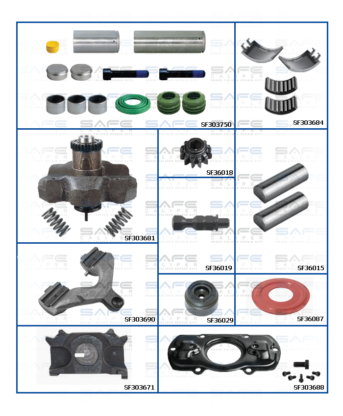 Caliper Repair Set (MB Arocs / Front / Right)