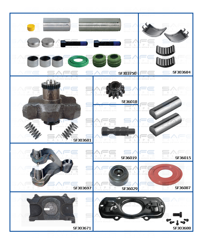 Caliper Repair Set (MB Arocs / Rear / Right)