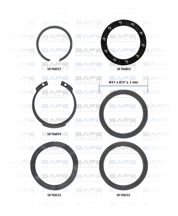 Caliper Washer & Circlip Repair Kit