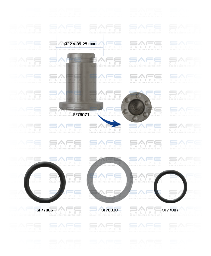 Caliper Wedge Repair Kit