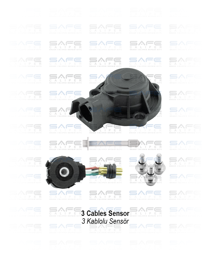 Caliper Plastic Sensor Cover Kit (3 Cables Sensor)